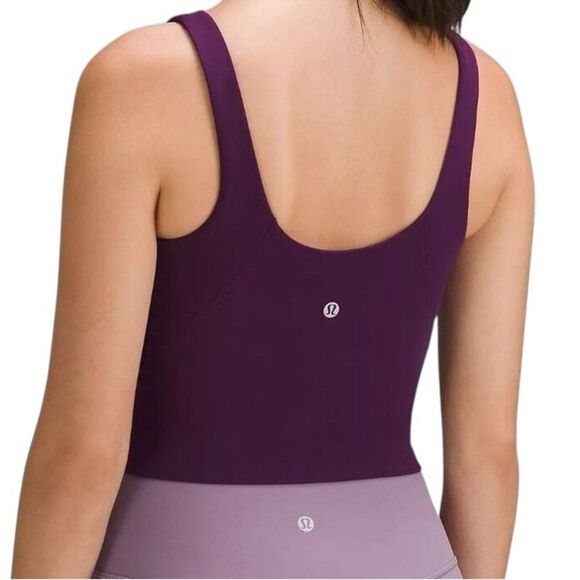Lululemon Align Tank Top Dramatic Magenta Plum Purple V-Neck Size 8 - Picture 2 of 7